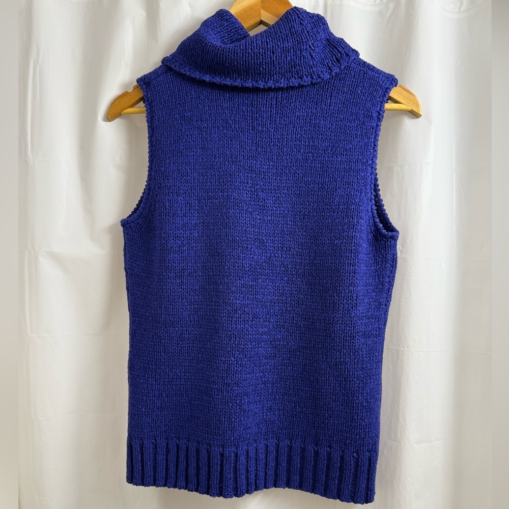 Jones New York Royal Blue Turtleneck Knit Top - Picture 2 of 8